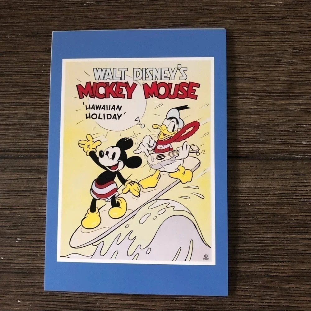 Disney Classic Movie Poster Postcards: Mickey Mouse and Donald 4 pack.